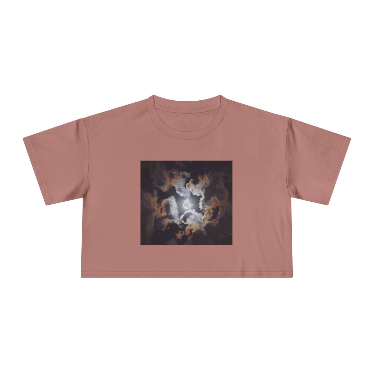 Psalm 19:1: "The Heavens Declare" — Polaroid Sky Women's Crop Tee