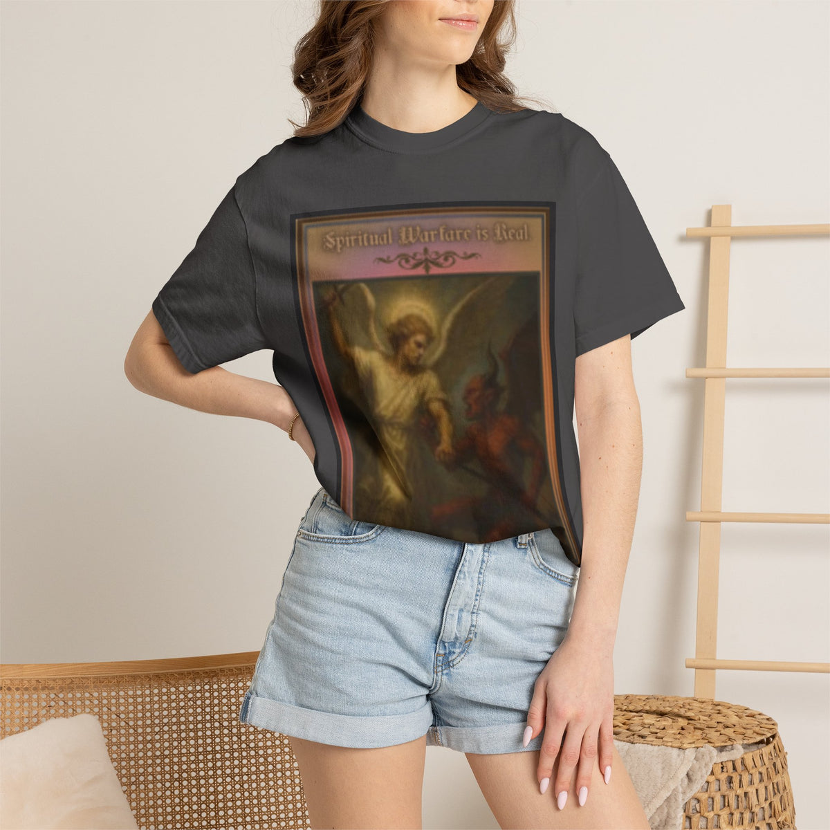 Warfare is real women's  — Vintage Gothic Illustration Tee