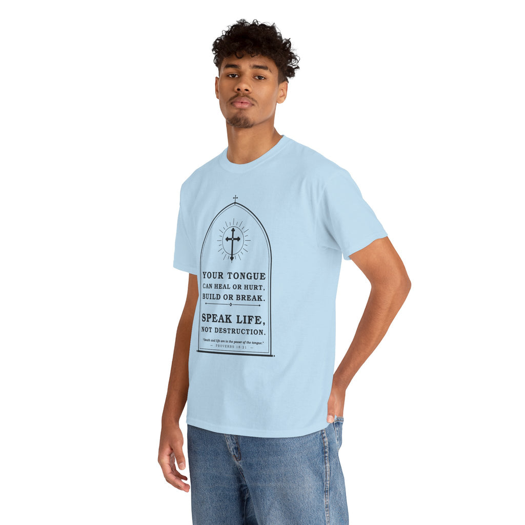Speak Life -Unisex Heavy Cotton Tee