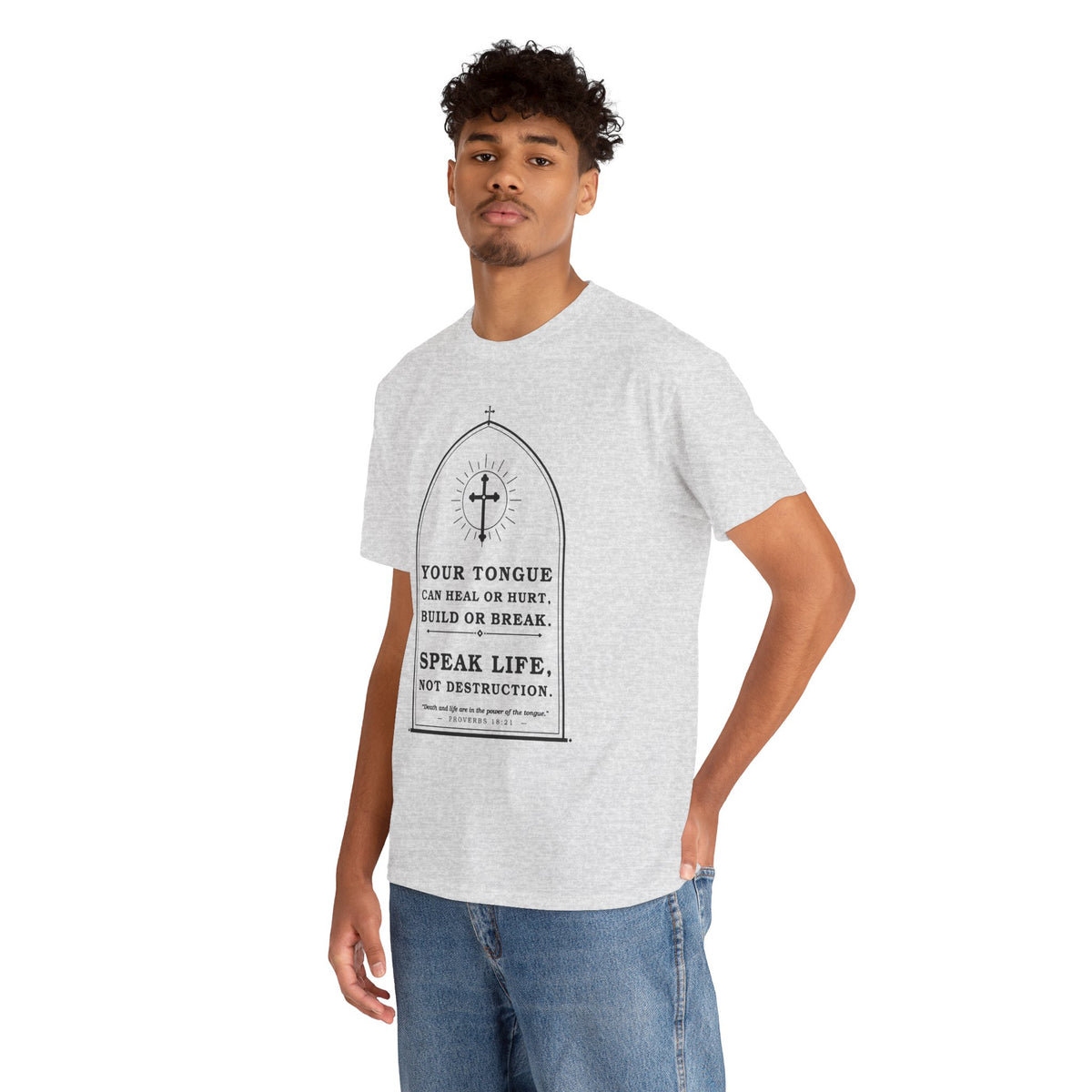 Speak Life -Unisex Heavy Cotton Tee