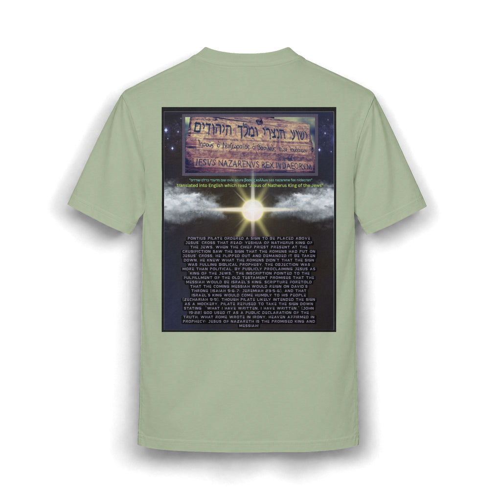 Jesus Crucifixion Art Tee — Vintage Religious (front and back)