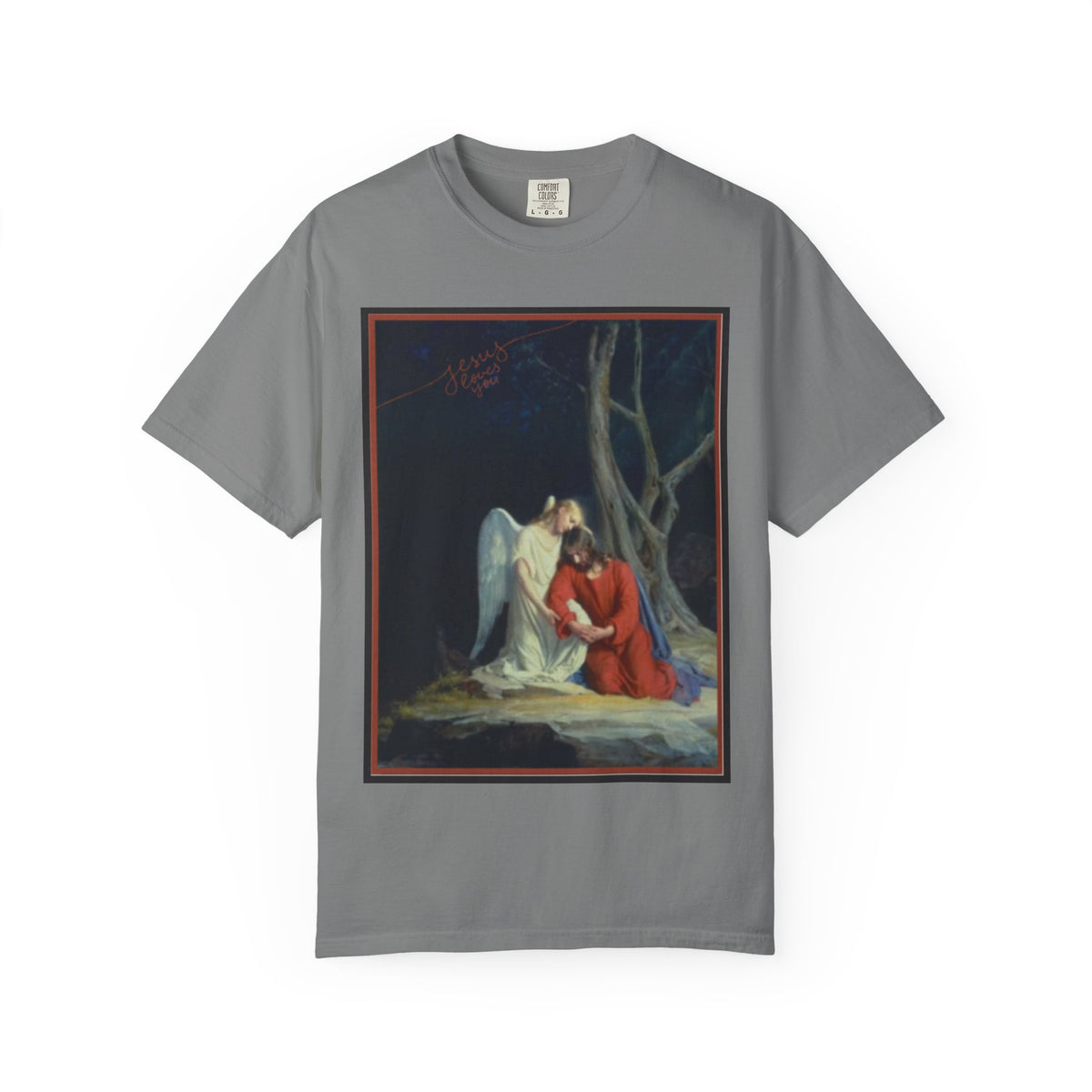 The one who comforts us in our afflictions — Women's Vintage Gothic Illustration Tee