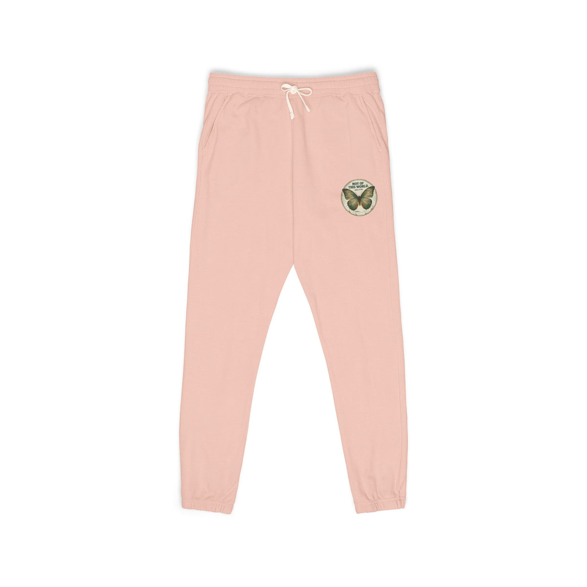 Set Apart Butterfly Emblem (John 17:16)-Dyed Fleece Sweatpants