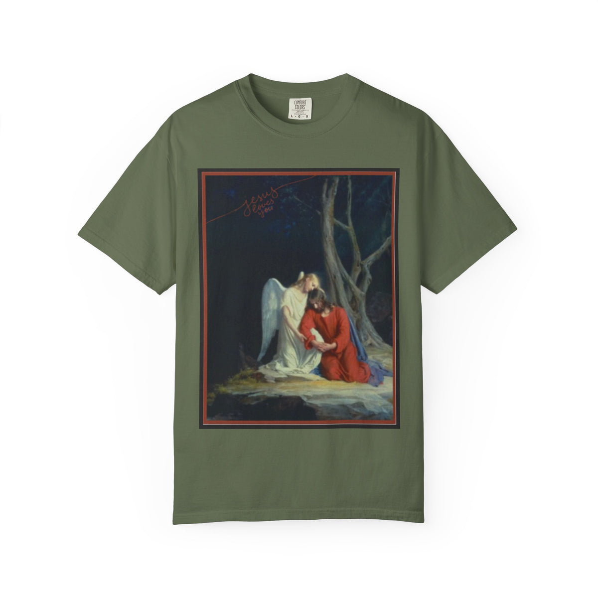The one who comforts us in our afflictions — Women's Vintage Gothic Illustration Tee
