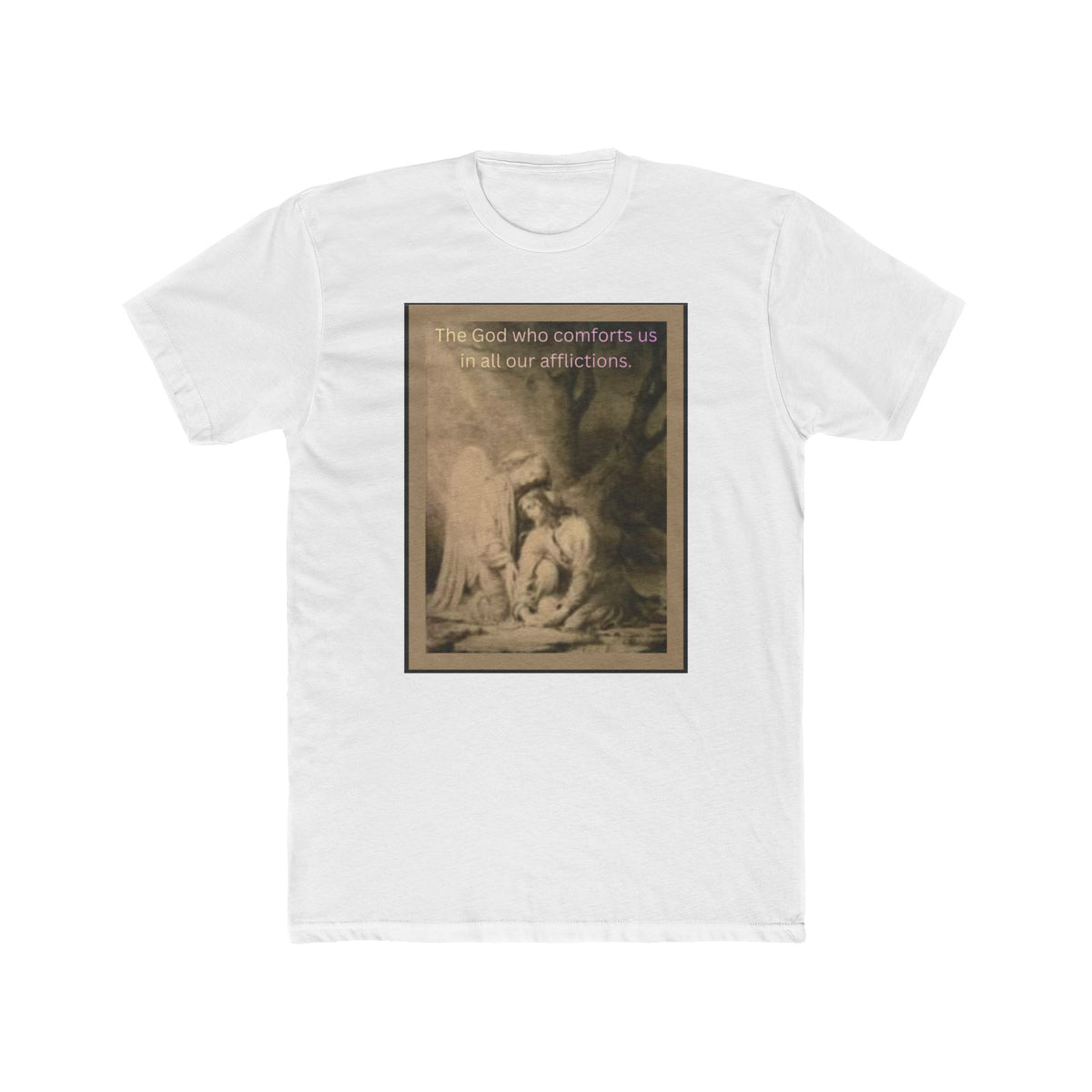 "The God Who Comforts Us" – Sepia Faith Tee