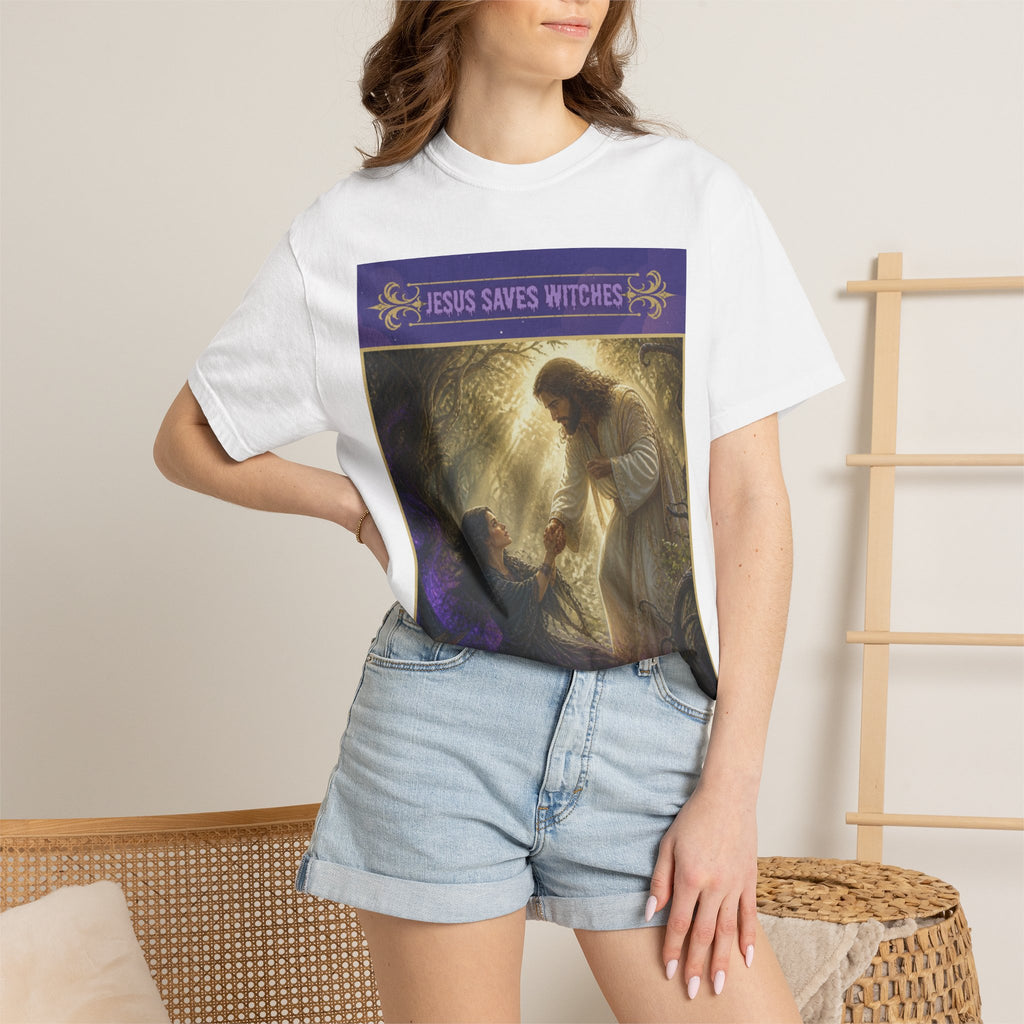 Jesus Saves Witches-Front and back T-shirt