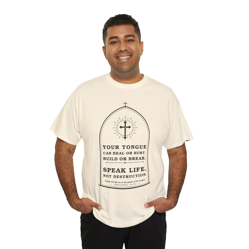 Speak Life -Unisex Heavy Cotton Tee