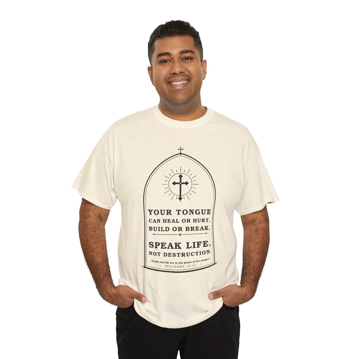 Speak Life -Unisex Heavy Cotton Tee