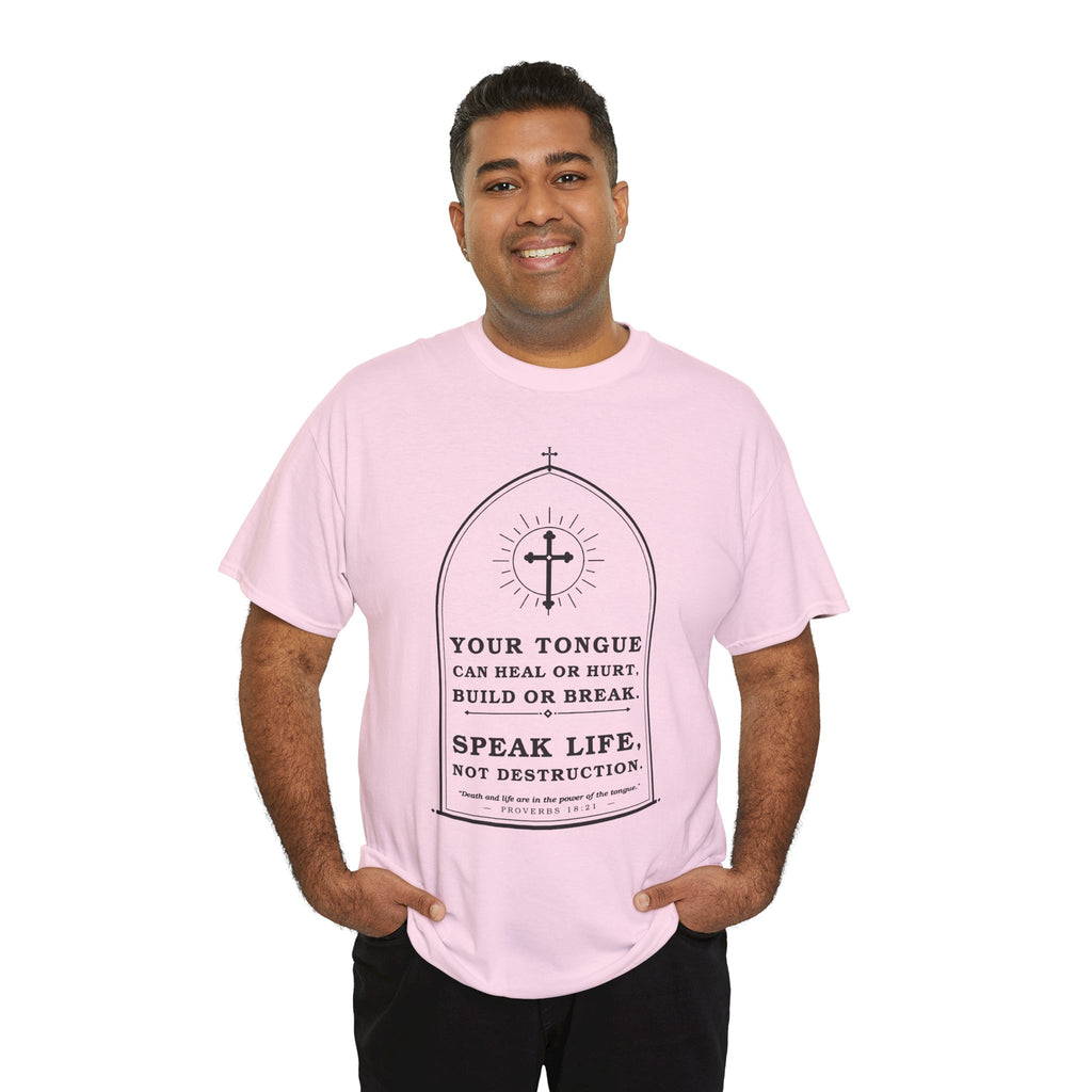 Speak Life -Unisex Heavy Cotton Tee