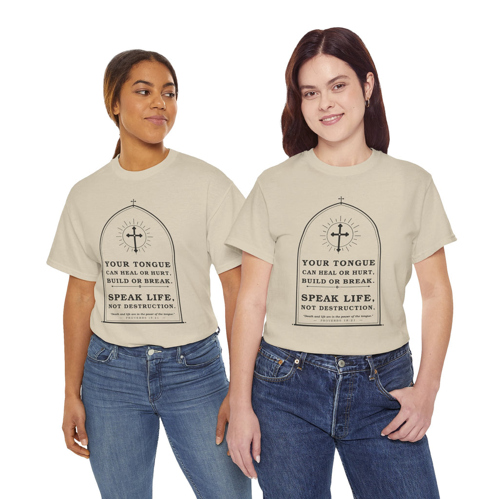 Speak Life -Unisex Heavy Cotton Tee