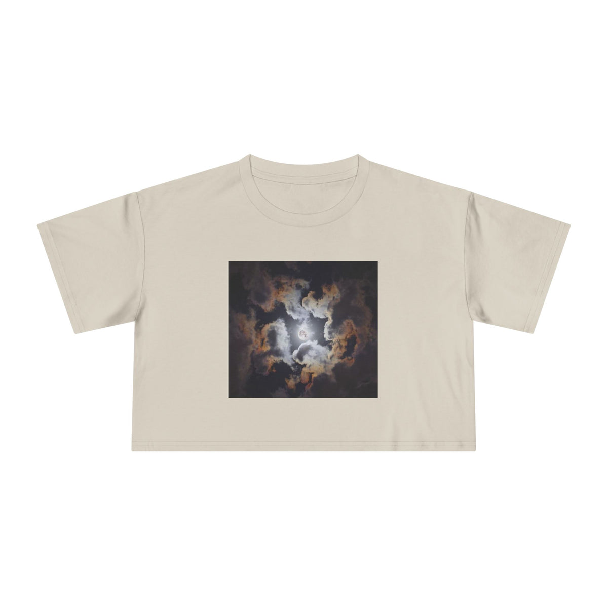 Psalm 19:1: "The Heavens Declare" — Polaroid Sky Women's Crop Tee
