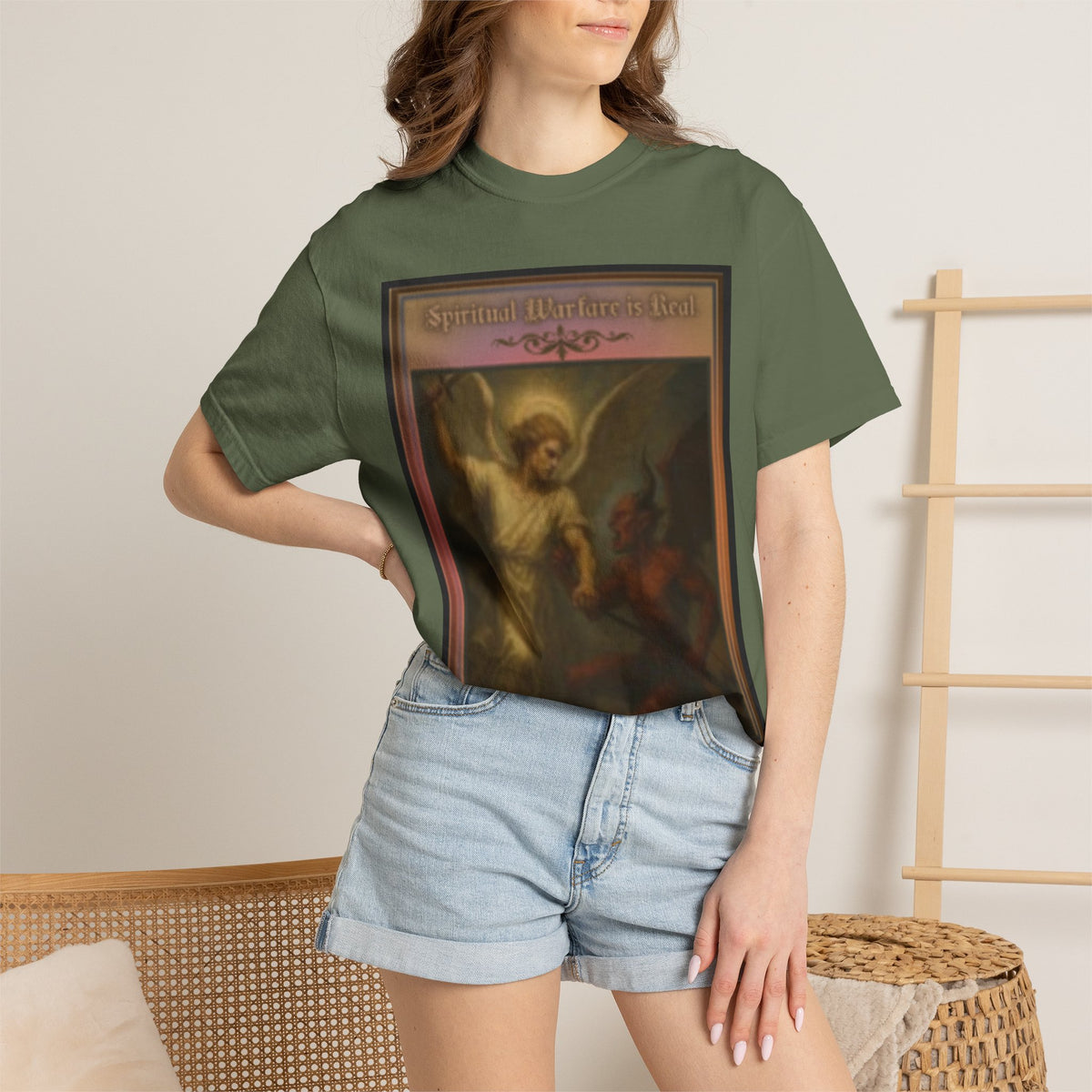Warfare is real women's  — Vintage Gothic Illustration Tee