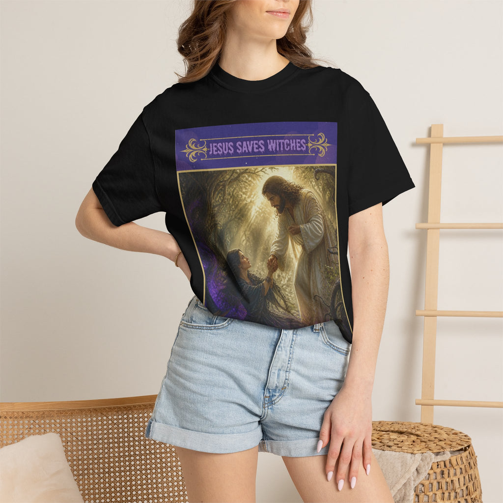 Jesus Saves Witches-Front and back T-shirt