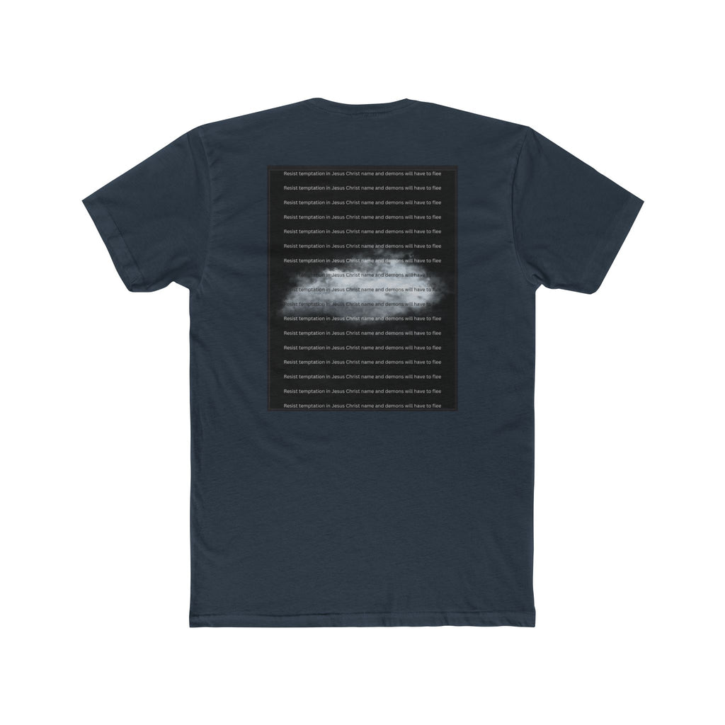 "Resist Temptation" – Succubus & Incubus Spiritual Warfare Unisex Cotton Crew Tee
