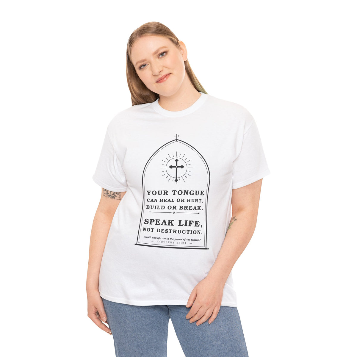 Speak Life -Unisex Heavy Cotton Tee