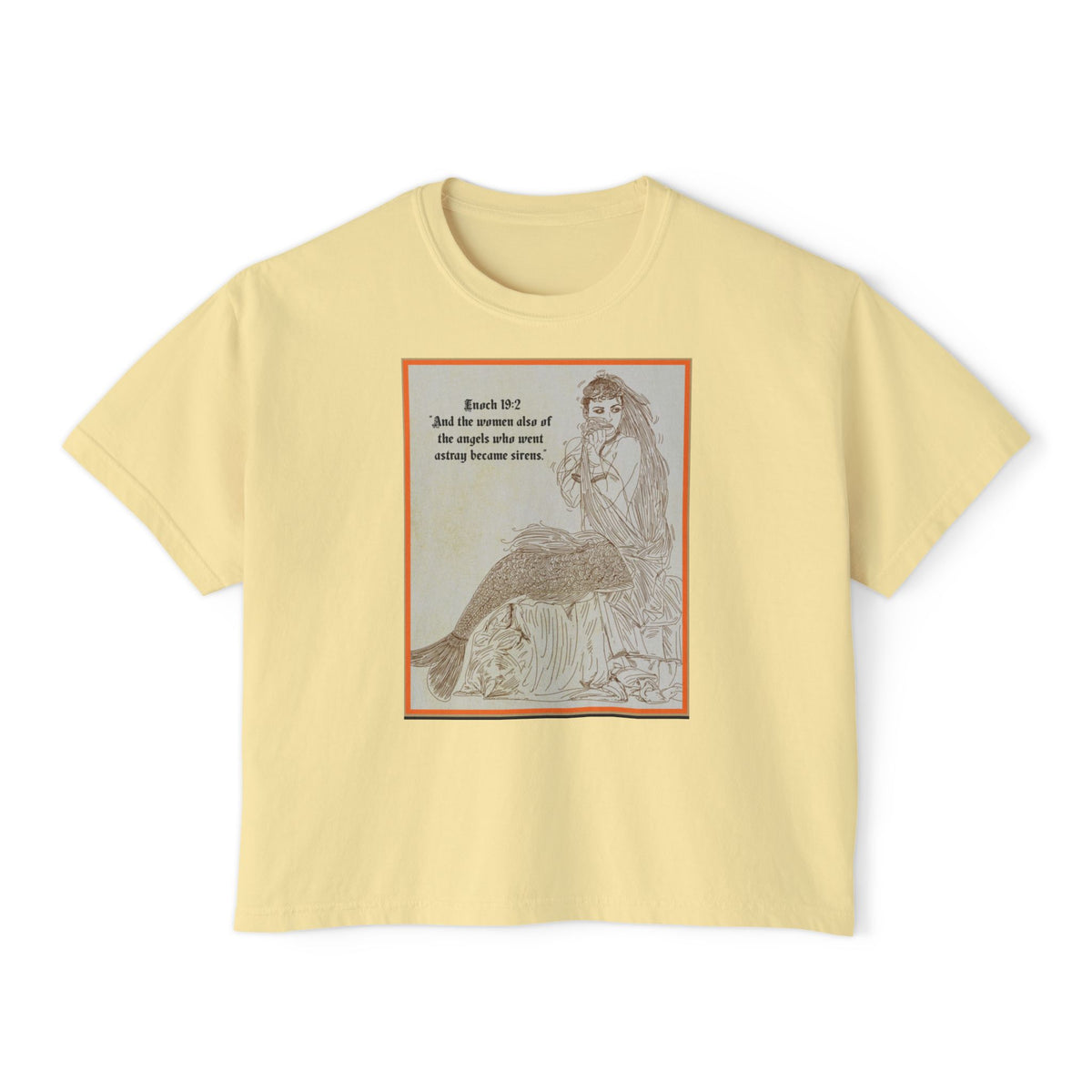 Enoch 19:2 — "Sirens" Front and Back Women's Boxy Tee