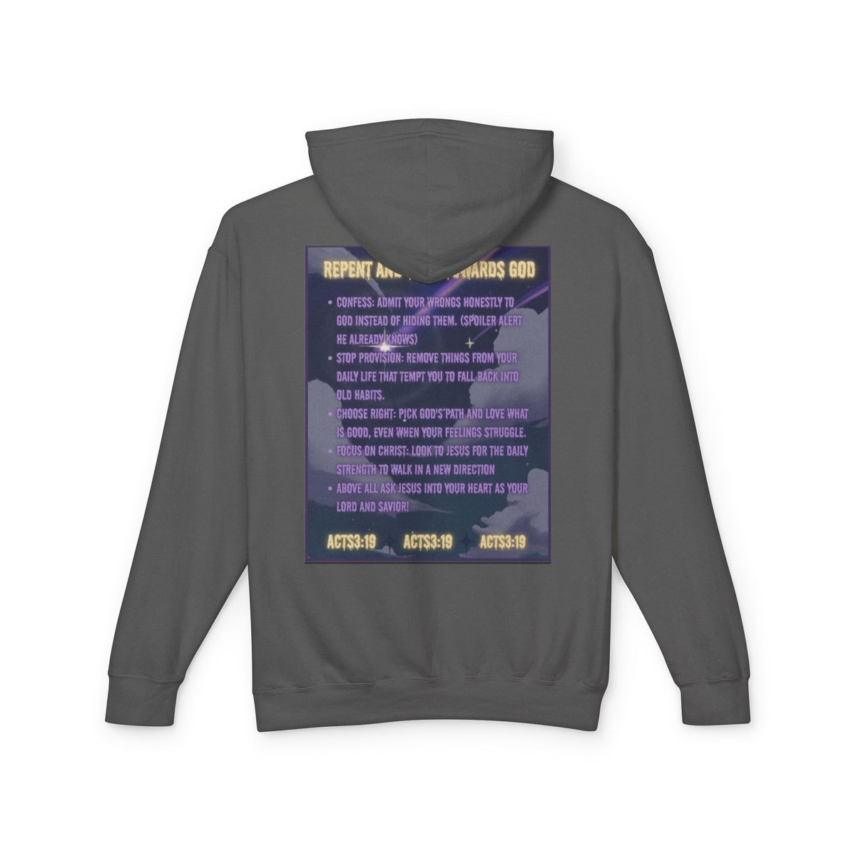 "Jesus Saves Witches" Lightweight Hooded Sweatshirt