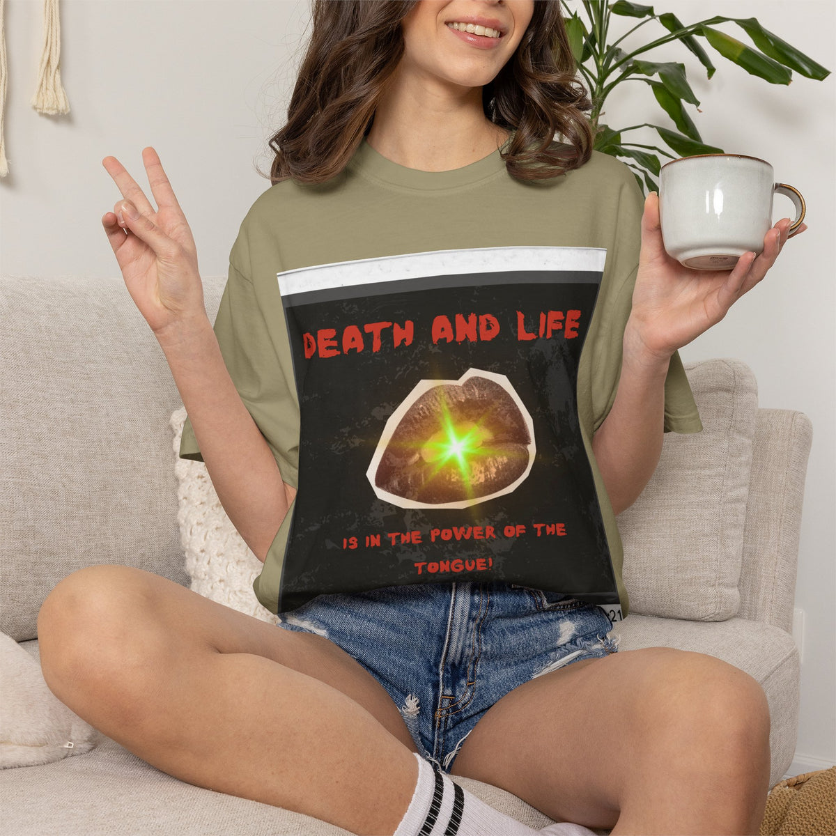 Death and Life is in the power of the tongue-Proverbs 18:21 Tee
