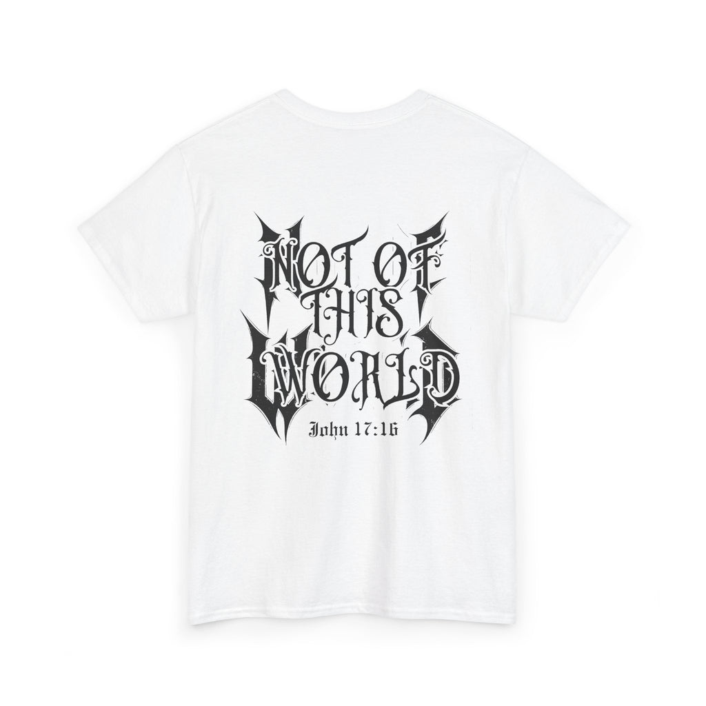John 17:16 Not Of This World -Unisex Heavy Cotton Tee