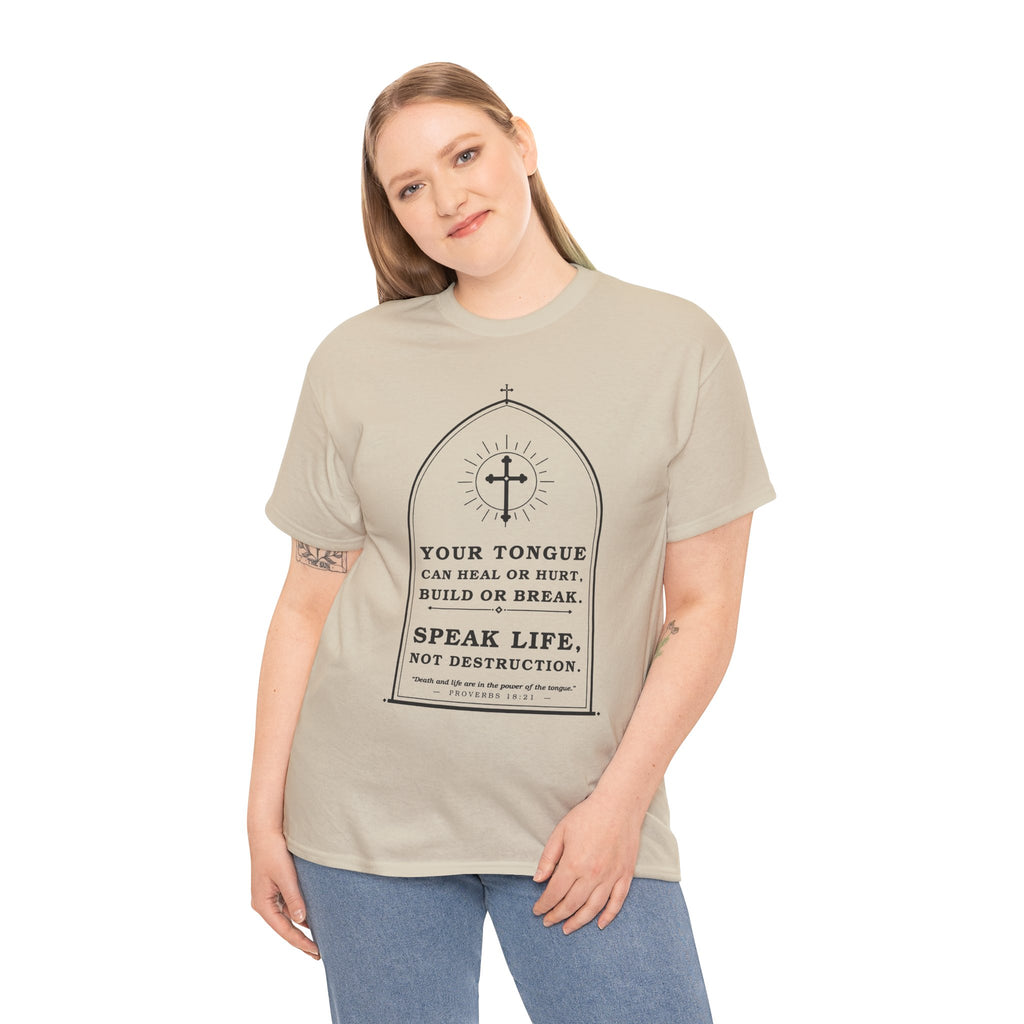 Speak Life -Unisex Heavy Cotton Tee