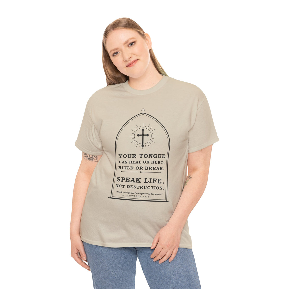 Speak Life -Unisex Heavy Cotton Tee