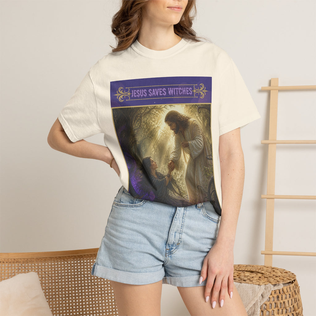Jesus Saves Witches-Front and back T-shirt