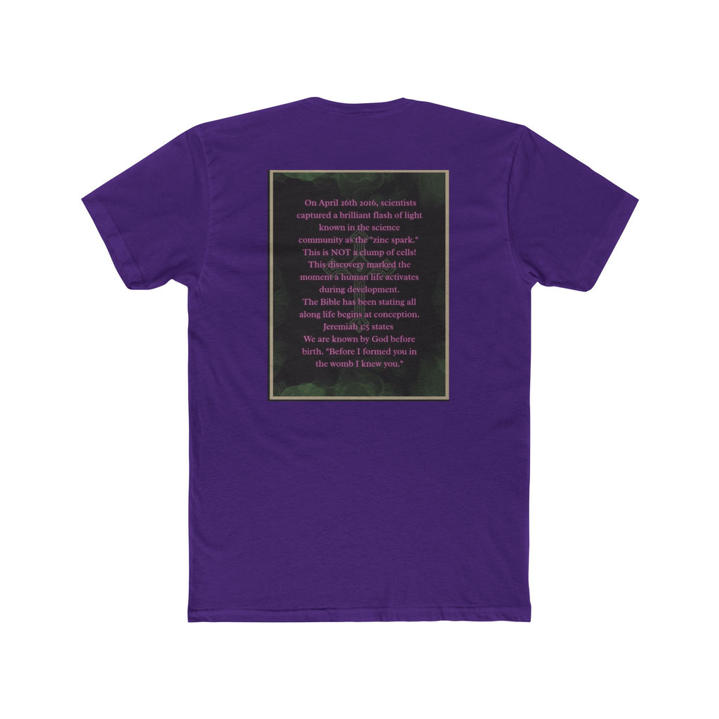 "Science Saw the Spark, Scripture Knew the Source" – Life Begins at Conception Tee