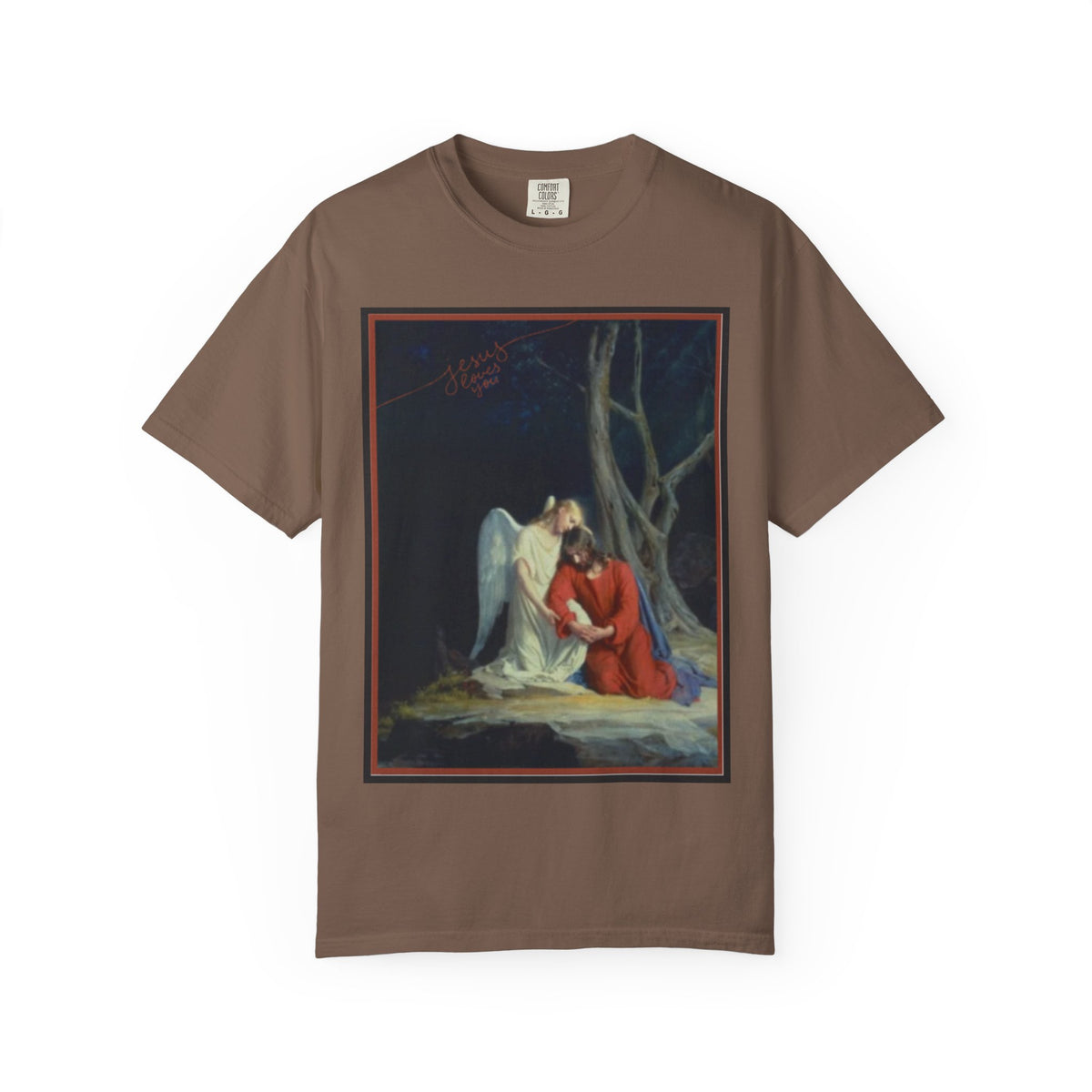 The one who comforts us in our afflictions — Women's Vintage Gothic Illustration Tee
