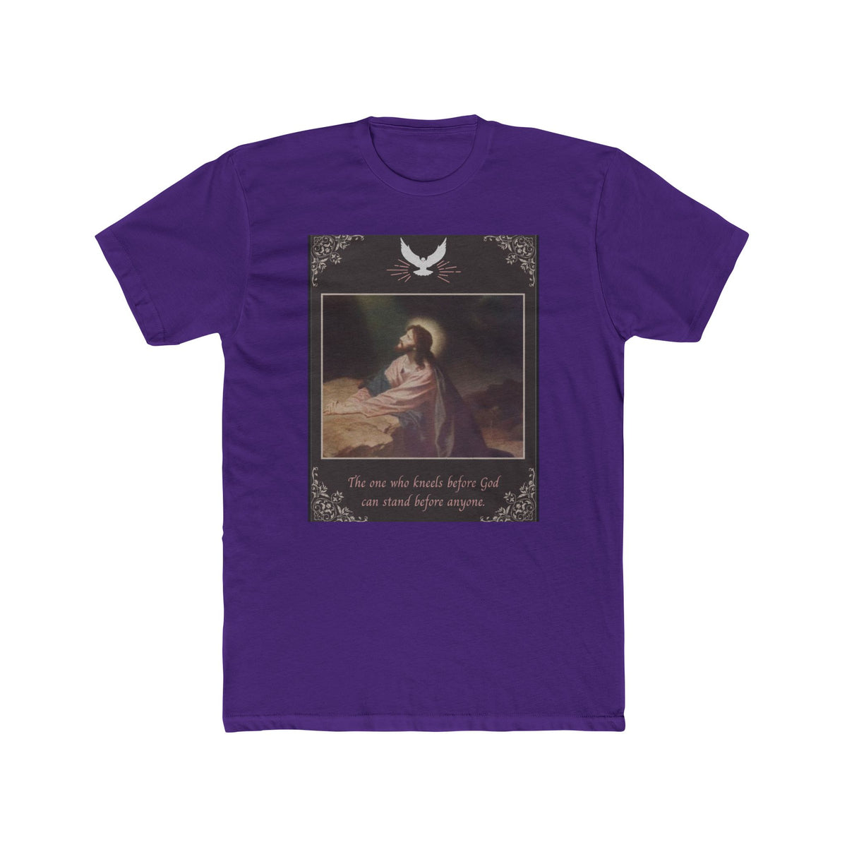 "The One Who Kneels Before God" – Unisex Cotton Crew Tee