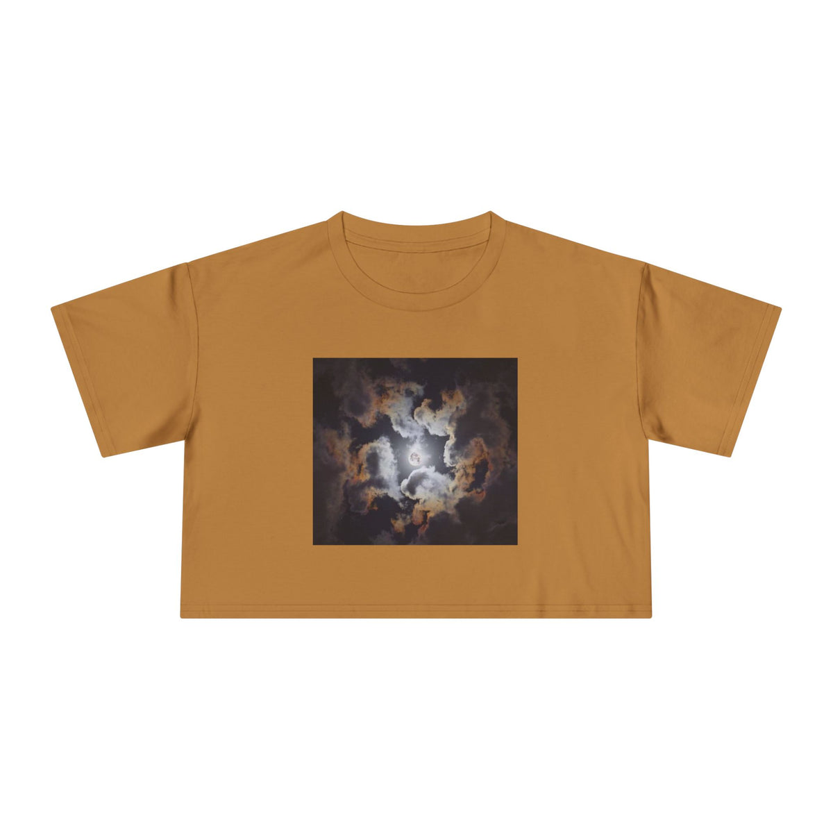 Psalm 19:1: "The Heavens Declare" — Polaroid Sky Women's Crop Tee
