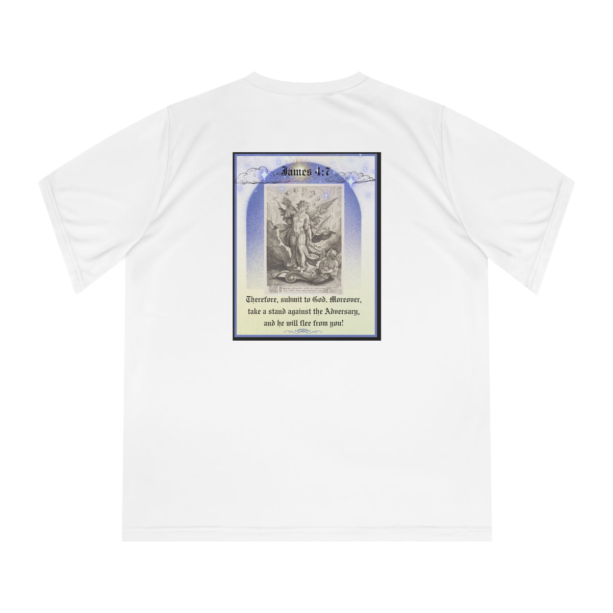 Set Apart Collection - Not today Satan - Women's Performance V-Neck T-Shirt