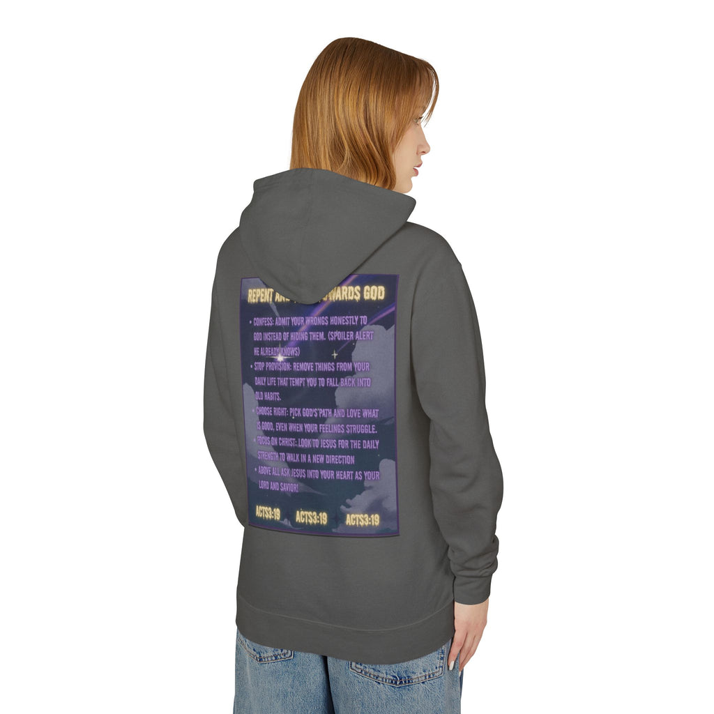 "Jesus Saves Witches" Lightweight Hooded Sweatshirt
