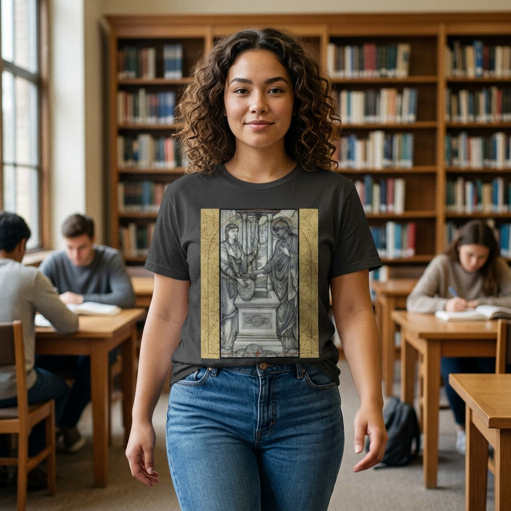 Women at the well-Vintage Mineral Washed T-Shirt