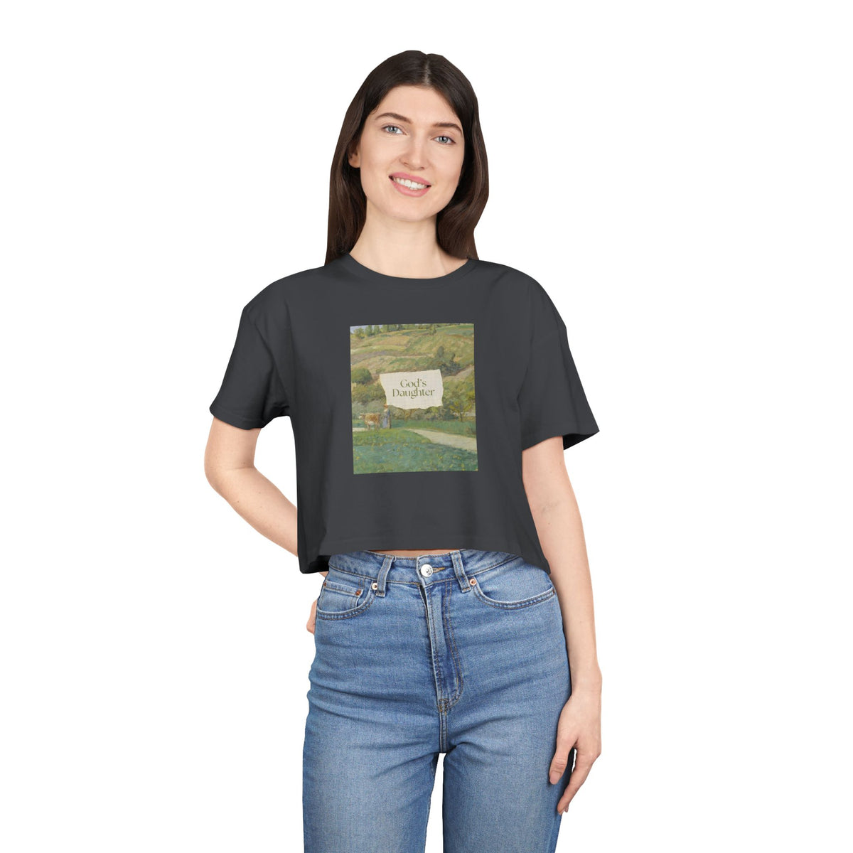 "God's Daughter" — Women's Crop Tee