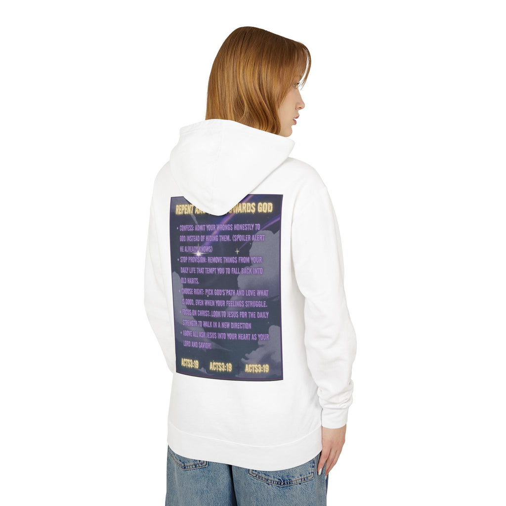 "Jesus Saves Witches" Lightweight Hooded Sweatshirt