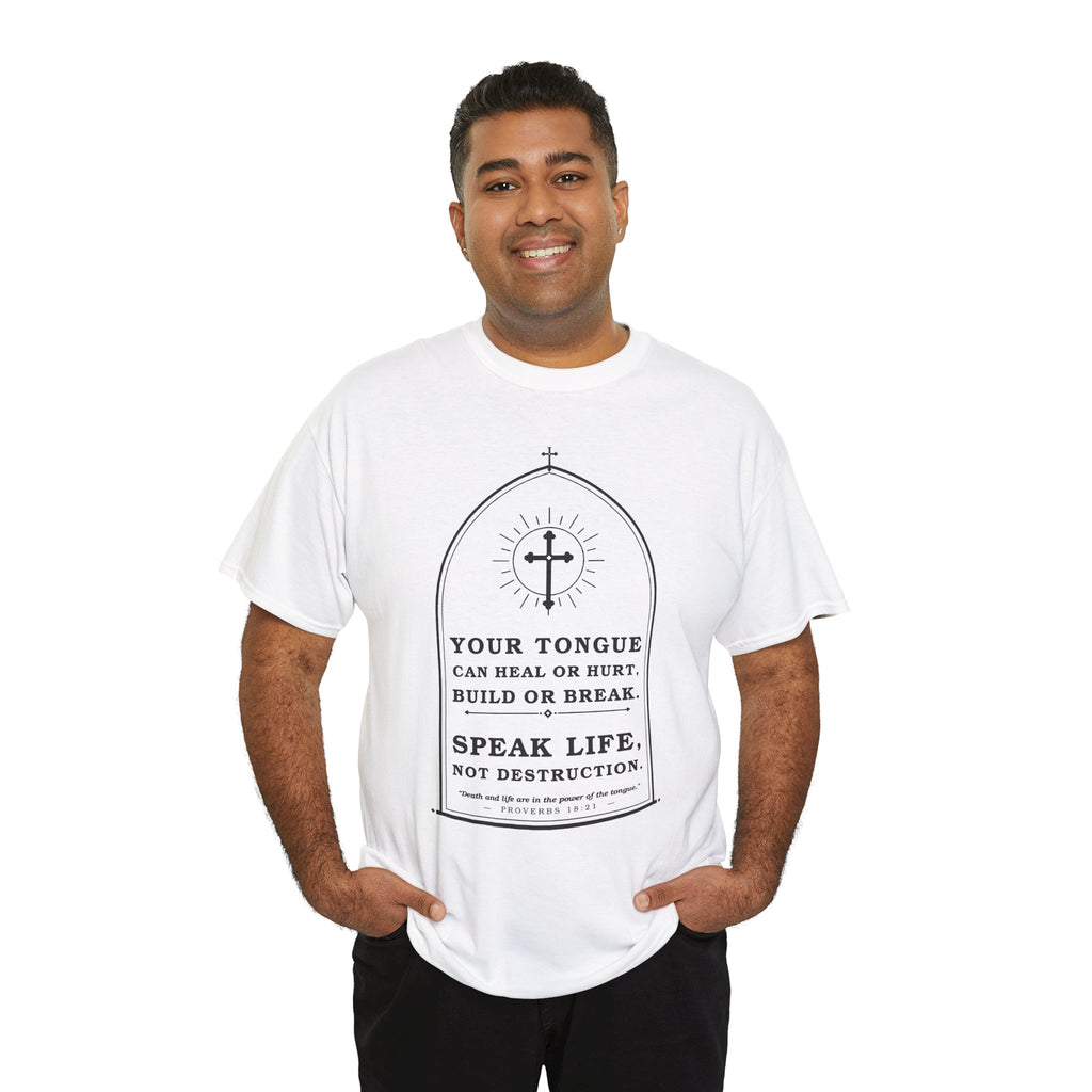 Speak Life -Unisex Heavy Cotton Tee