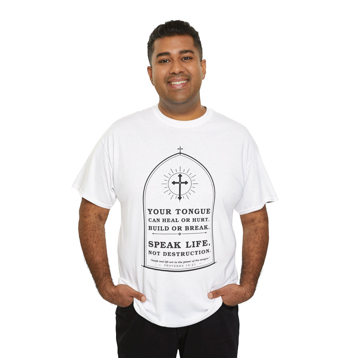 Speak Life -Unisex Heavy Cotton Tee