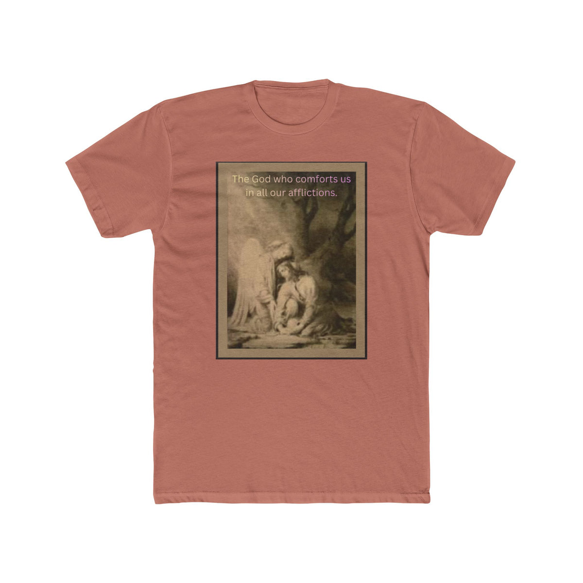 "The God Who Comforts Us" – Sepia Faith Tee