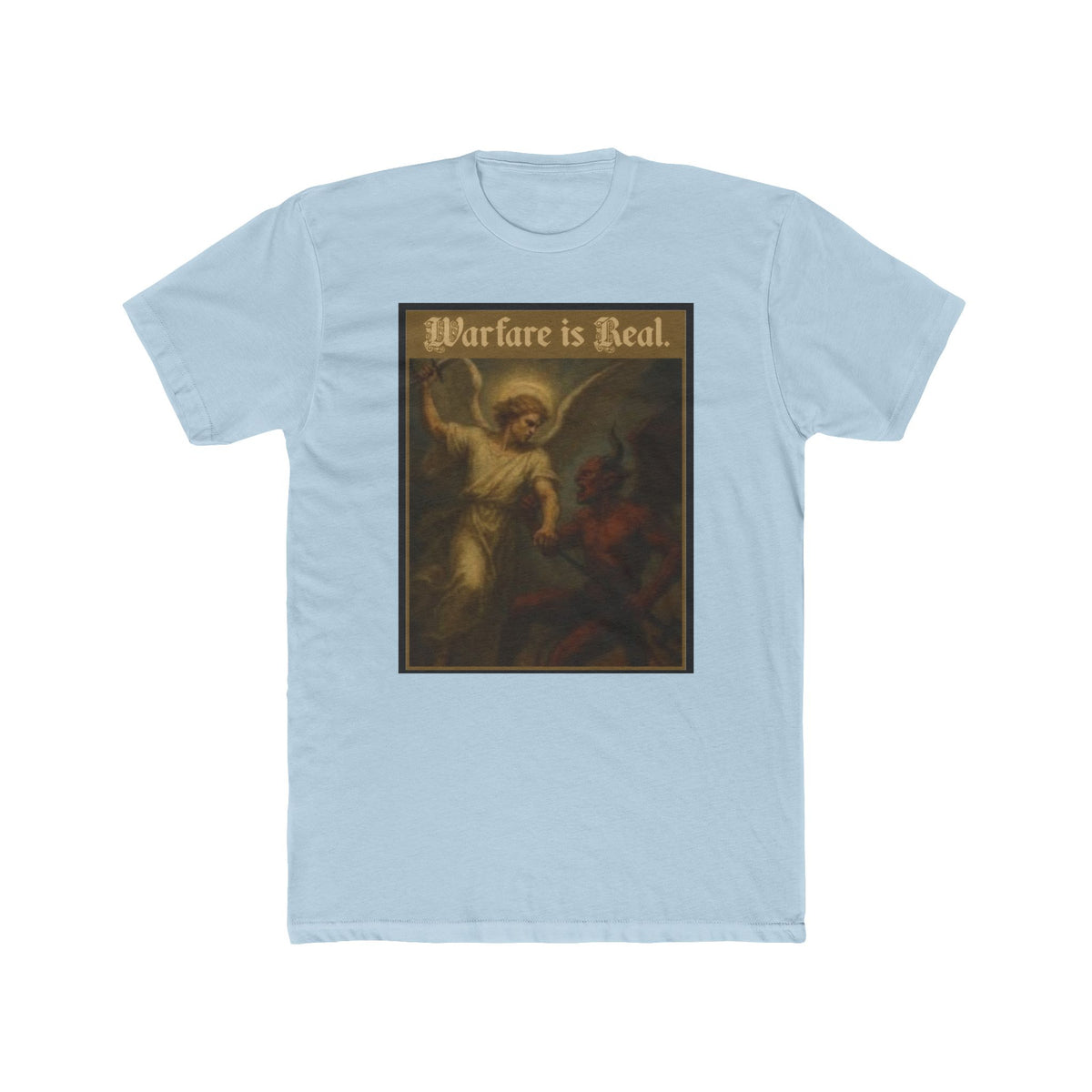 "Warfare Is Real" – Spiritual Battle Tee