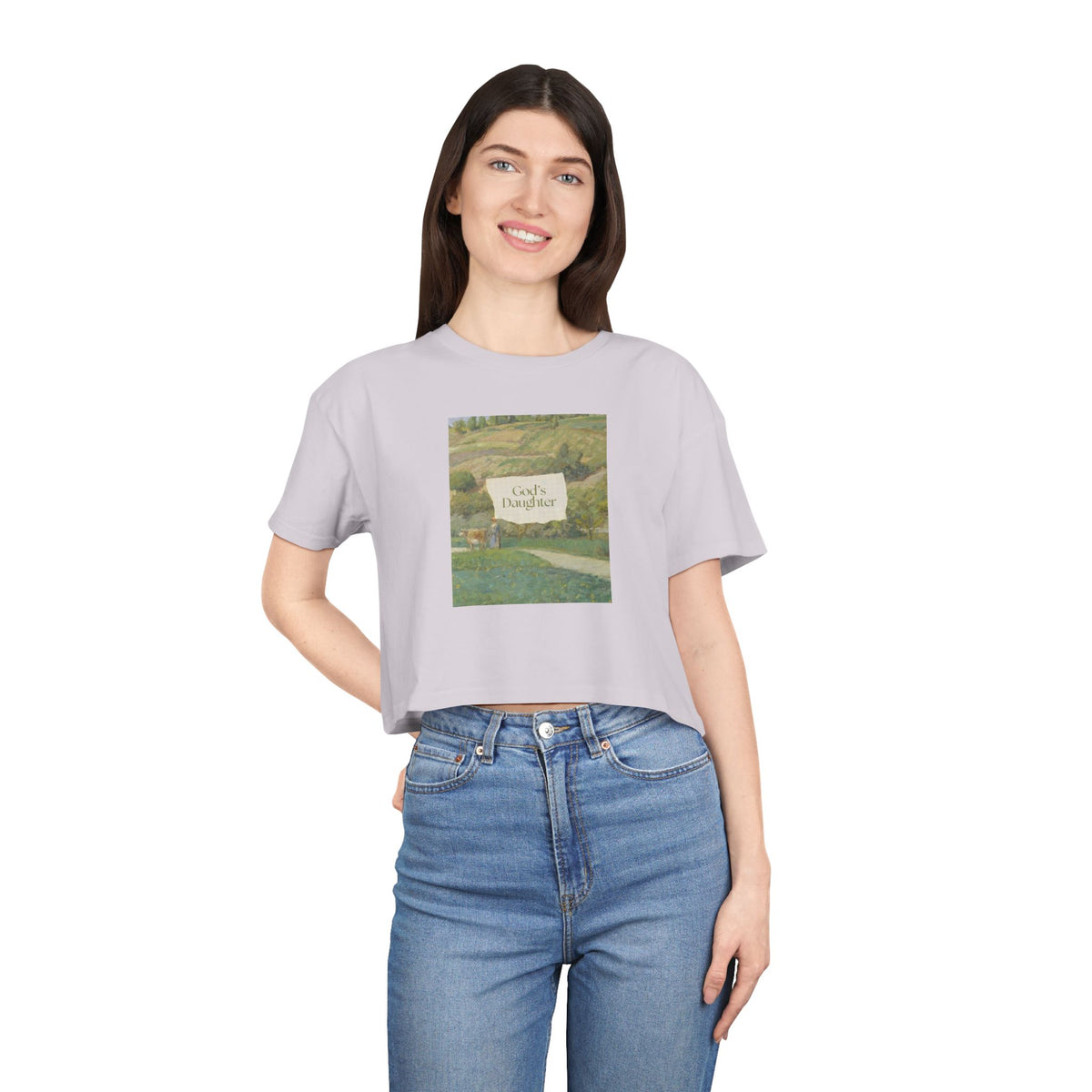 "God's Daughter" — Women's Crop Tee