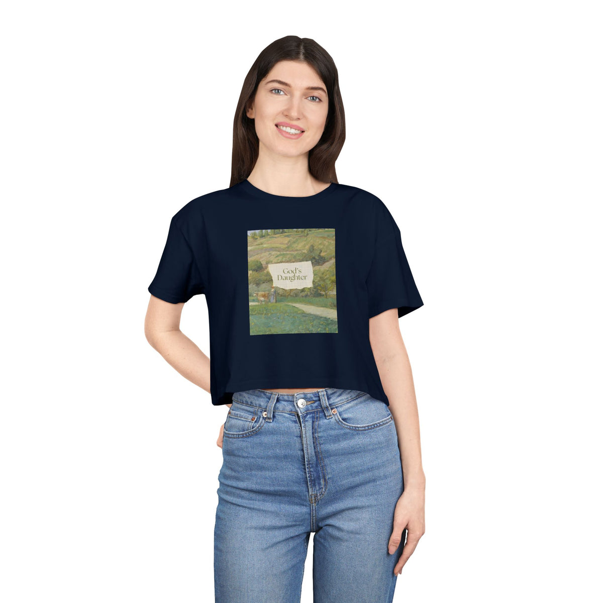 "God's Daughter" — Women's Crop Tee