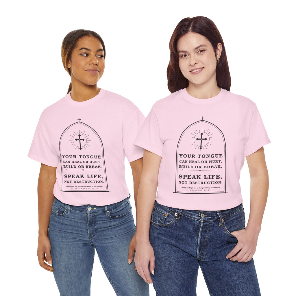 Speak Life -Unisex Heavy Cotton Tee