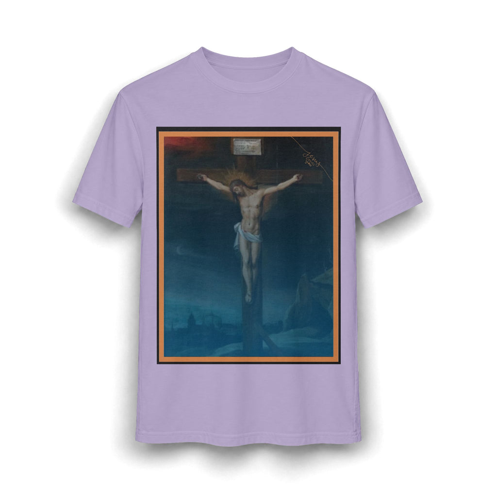 Jesus Crucifixion Art Tee — Vintage Religious (front and back)