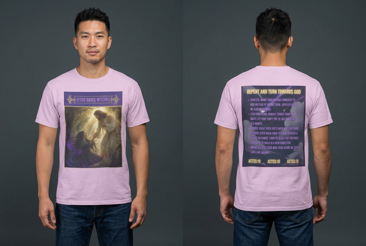 Jesus Saves Witches-Front and back T-shirt