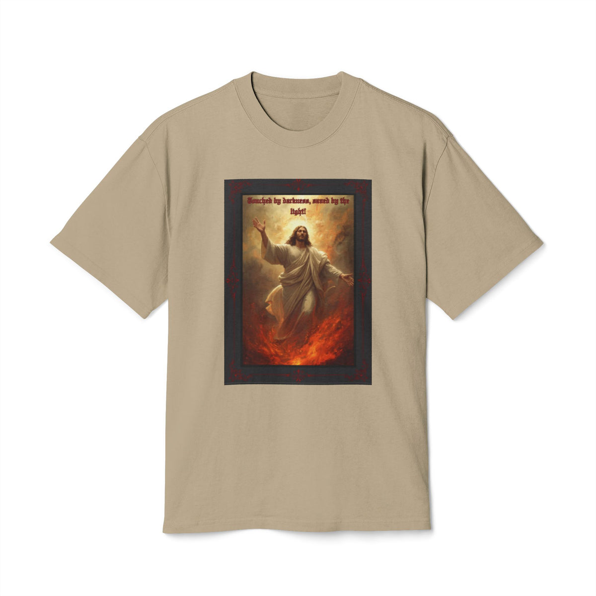 Set Apart Collection- “Touched My Darkness • Saved by Light” -Unisex Heavy Faded Tee