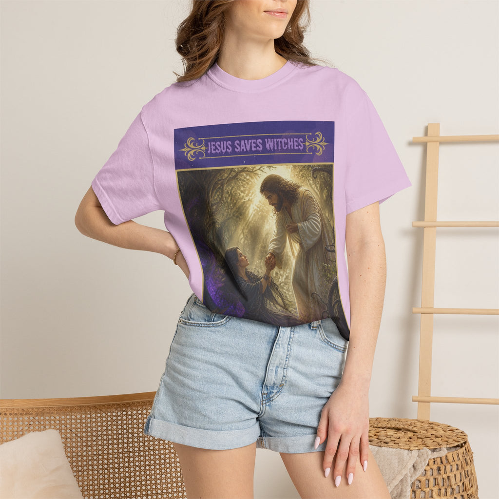 Jesus Saves Witches-Front and back T-shirt