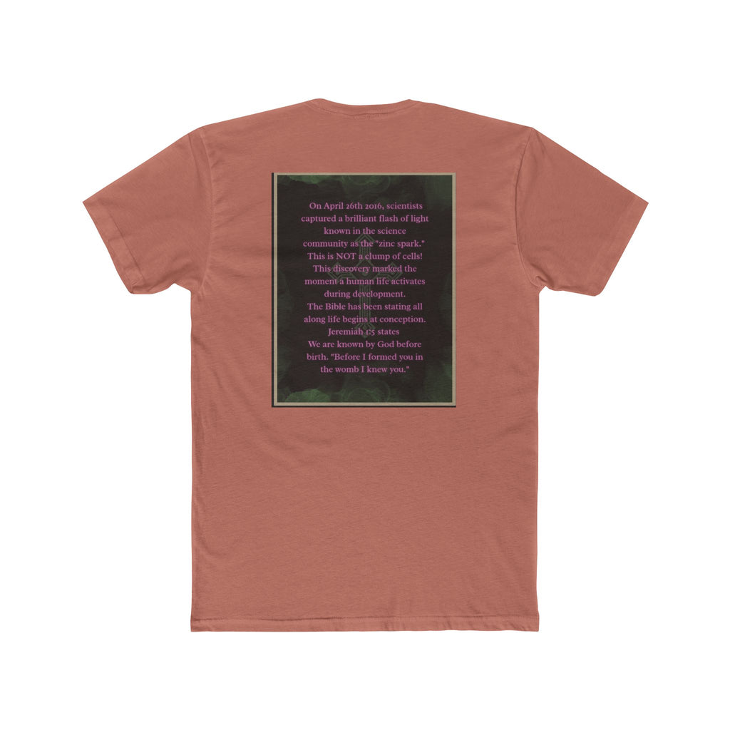 "Science Saw the Spark, Scripture Knew the Source" – Life Begins at Conception Tee