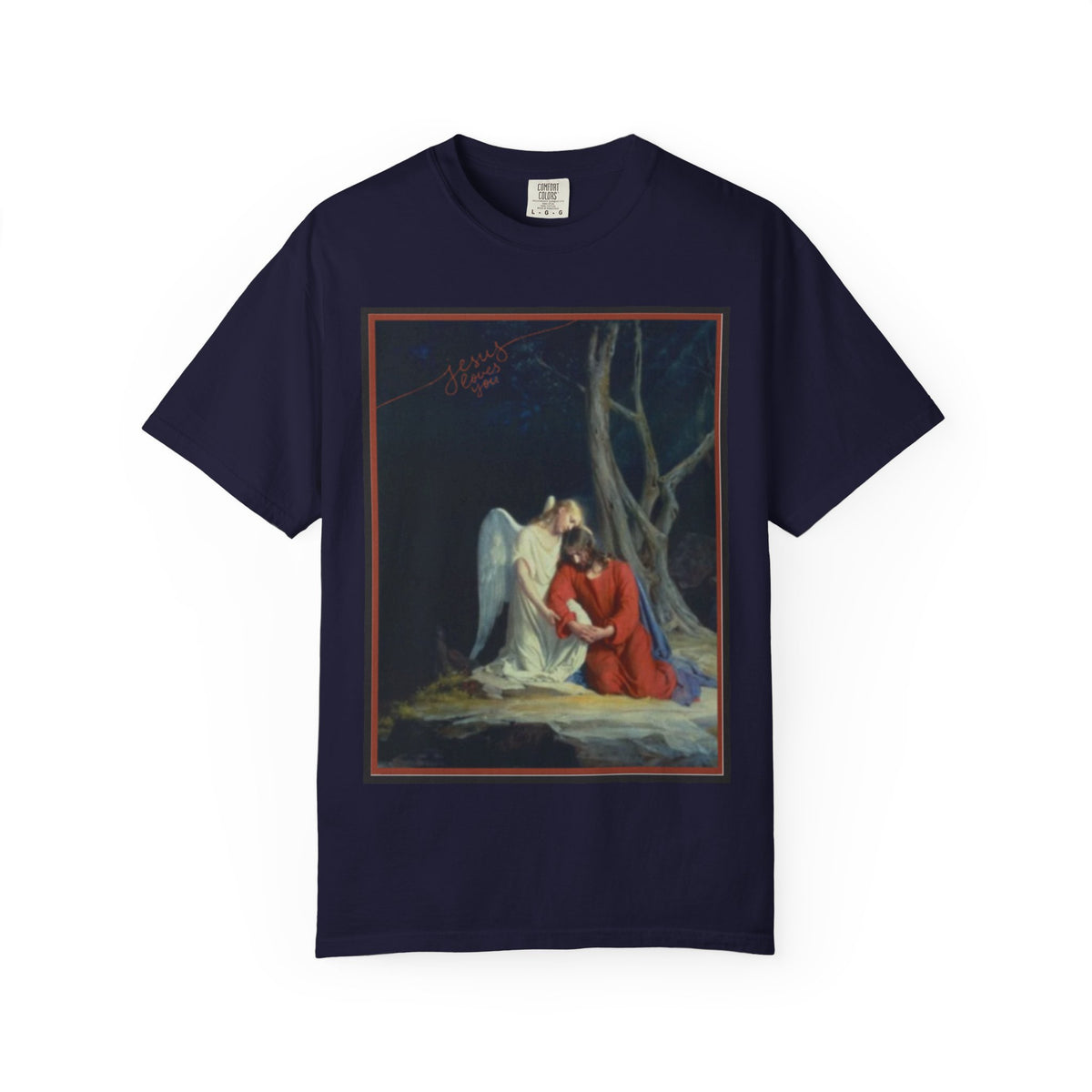 The one who comforts us in our afflictions — Women's Vintage Gothic Illustration Tee