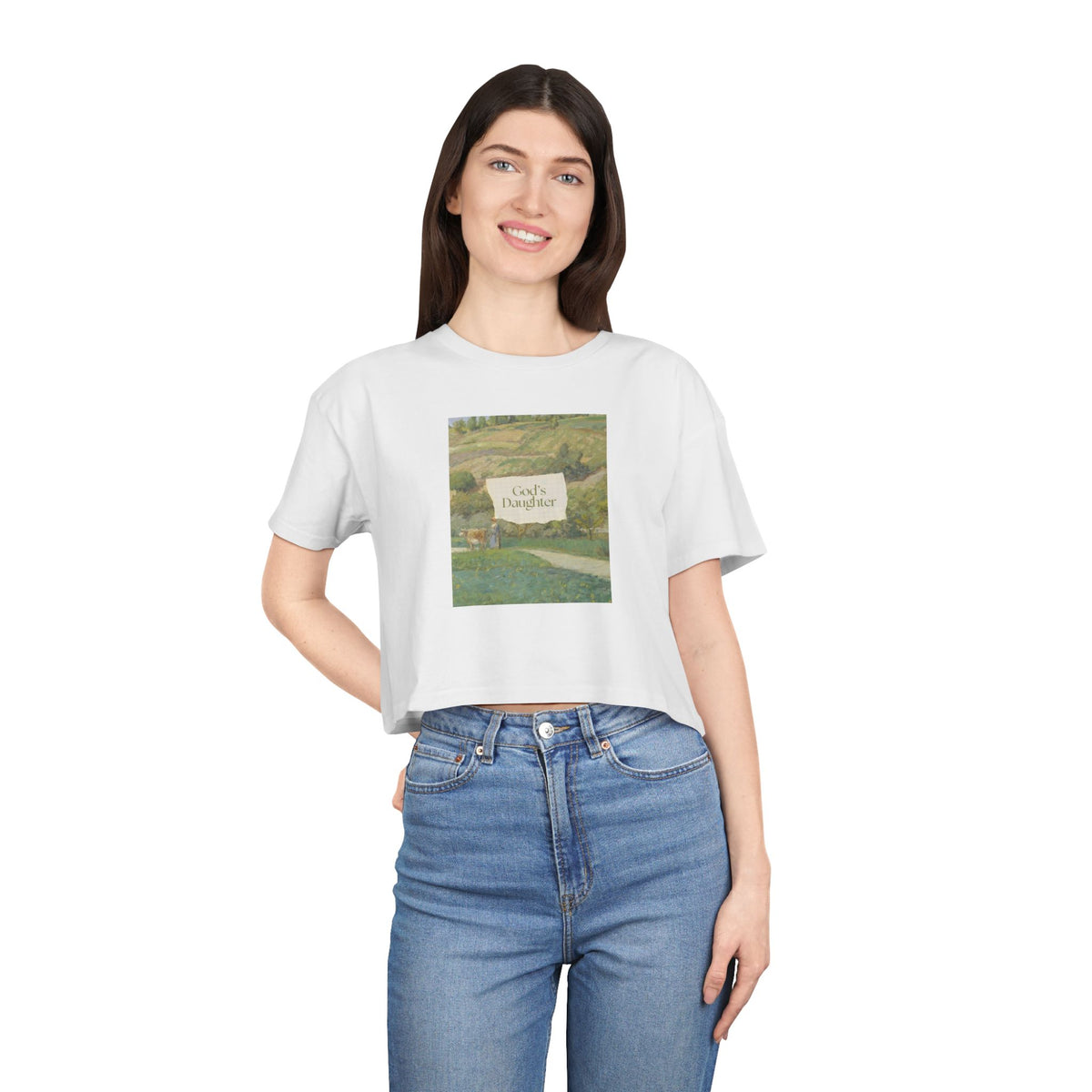 "God's Daughter" — Women's Crop Tee