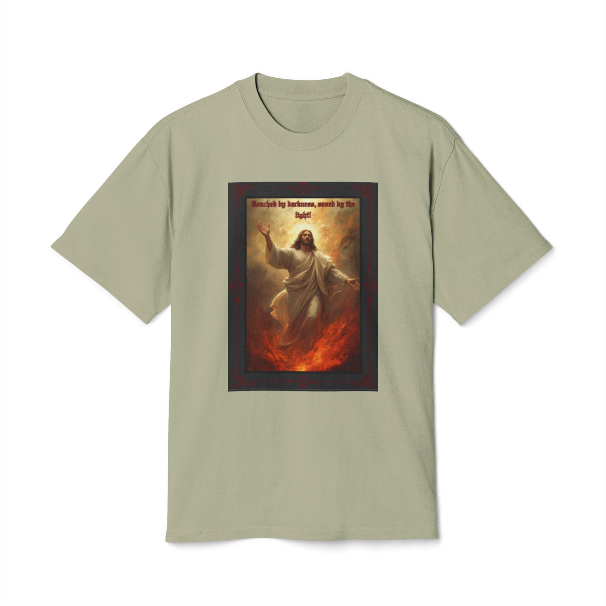 Set Apart Collection- “Touched My Darkness • Saved by Light” -Unisex Heavy Faded Tee